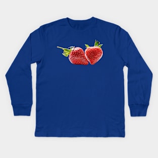 Two  fresh strawberrys Kids Long Sleeve T-Shirt